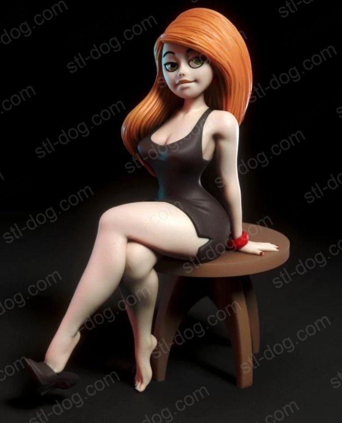 麻辣女孩 金姆 (Kim Possible) 3D打印图纸